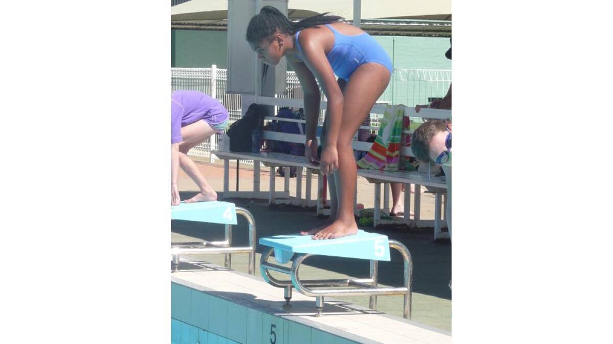 Grace Korovata about to dive in